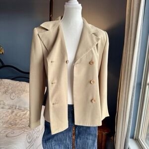 90s Vintage Jones Studio Beige Blazer
